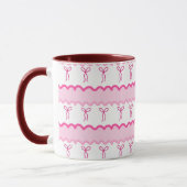 Pastel Pink Bow Seamless Pattern – Cute Aesthetic  Tasse (Links)