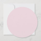 Pastel Pink Bow Taufe Einladung (Rückseite)