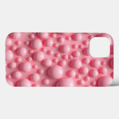 Pastel Pink Bubble Texture iPhone Case for Women (Rückseite (Horizontal))