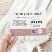 Pastel Pink Business Vielen Dank Dankeskarte