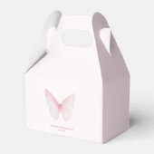 "Pastel Pink Butterfly Babydusche Geschenkschachtel (Vorderseite)