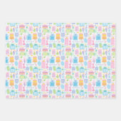 Pastel Pink Cake präsentiert Balloons 21. Geburtst Geschenkpapier Set (Vorderseite 2)