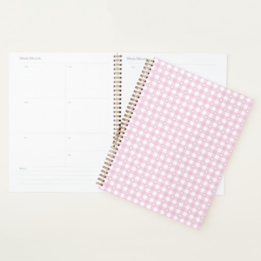 Pastel Pink Checks Planer (Anzeige)