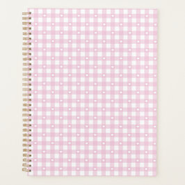 Pastel Pink Checks Planer