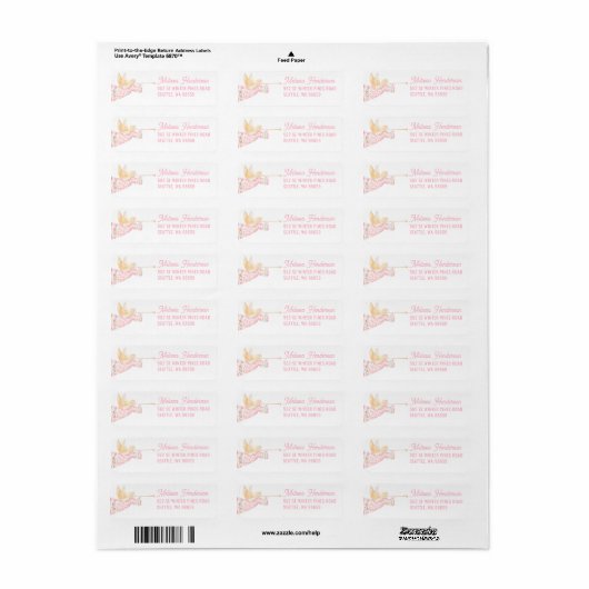 Pastel Pink Christmas Angel (Vorne)