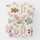 Pastel Pink Christmas Delight Geschenkpapier Set (Beispiel)