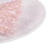 Pastel Pink Christmas Santa Cutting Board Schneidebrett (Ecke)