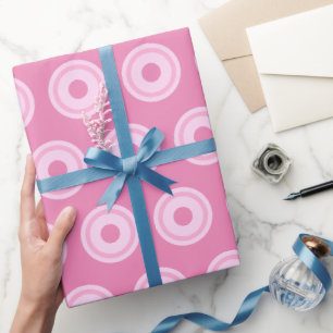 Pastel Pink Circles Simple Clean Minimal Geschenkpapier