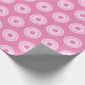 Pastel Pink Circles Simple Clean Minimal Geschenkpapier (Ecke)