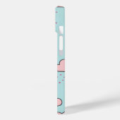 Pastel Pink Cloud and Yellow Star Pattern Case-Mate iPhone Hülle (Rückseite / Links)