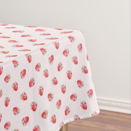 Pastel Pink Coquette Strawberry Personalisiert Tischdecke