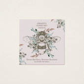 Pastel Pink Creative Honey Bee Apiary Vintage (Vorderseite)