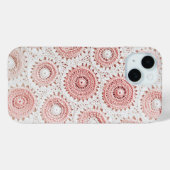 Pastel Pink Crochet Case-Mate iPhone Hülle (Rückseite (Horizontal))