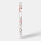 Pastel Pink Crochet Case-Mate iPhone Hülle (Rückseite / Links)