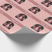 PASTEL PINK CUSTOM HALLOWEEN BOO  GESCHENKPAPIER (Ecke)