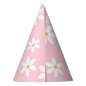 Pastel Pink Daisies Partyhütchen (Rückseite)