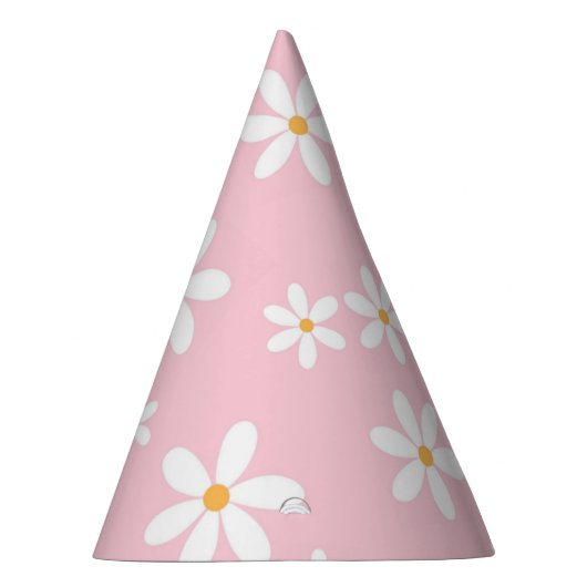 Pastel Pink Daisies Partyhütchen (Rechts)
