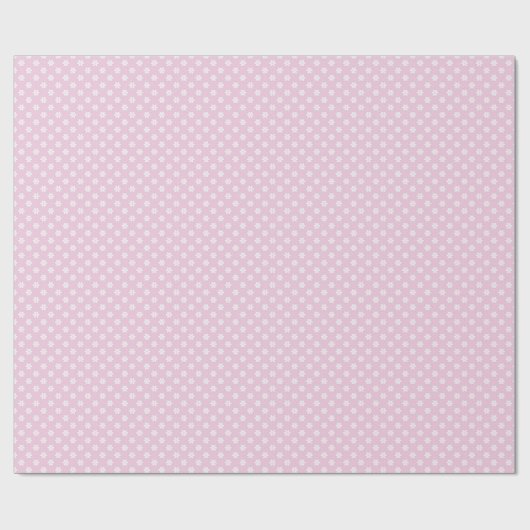 Pastel Pink Daisy Flower Pattern Gift Wrap Geschenkpapier (Flach)