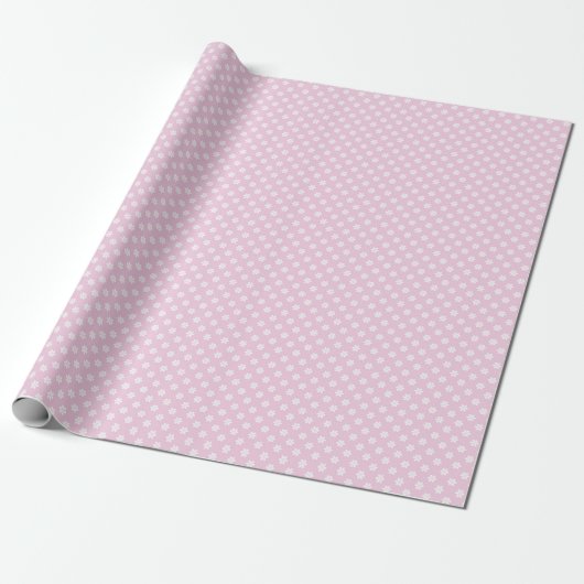 Pastel Pink Daisy Flower Pattern Gift Wrap Geschenkpapier (Ungerollt)