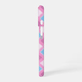 Pastel Pink Diamond Pattern Phone Case iPhone 16 Hülle (Linke Seite)