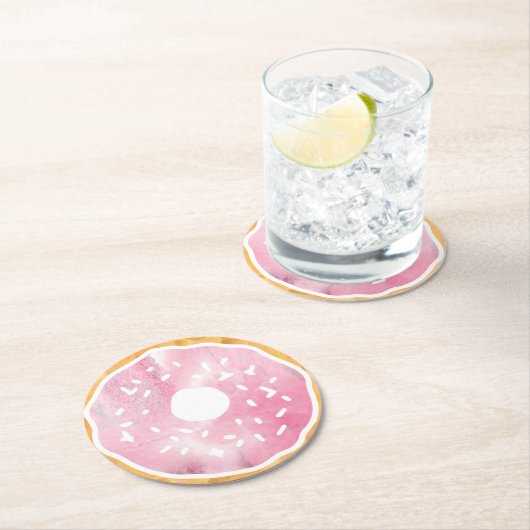 Pastel Pink Donut Untersetzer (Vor Ort)