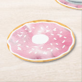 Pastel Pink Donut Untersetzer (Angewinkelt)