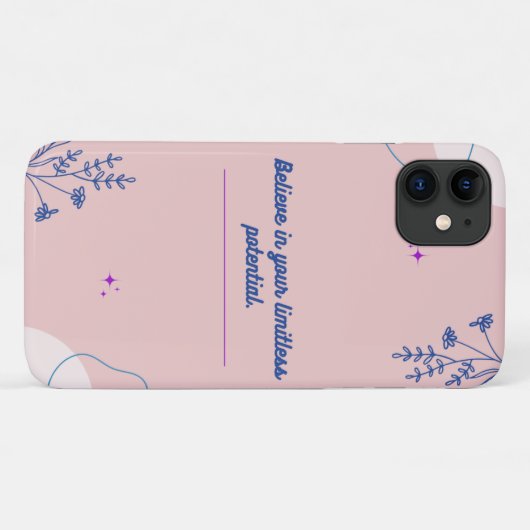 Pastel Pink Dreams iPhone Case (Rückseite (Horizontal))