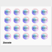 Pastel Pink Drilling Glitzer Body Butter Labels Runder Aufkleber (Blatt)