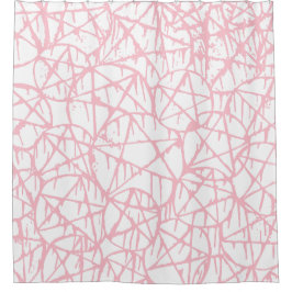 pastel pink dripping pentagram grunge punk duschvorhang