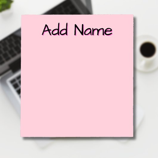 Pastel Pink Einzigartige Geschenke für Personalisi Notizblock