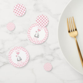 Pastel Pink Elephant Personalisiert Baby Girl Konfetti