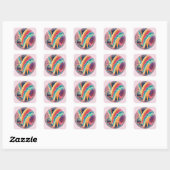 Pastel Pink Fantasy Sticker #0001 - Anpassbar (Blatt)