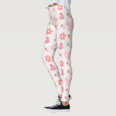 Pastel Pink Floral & Butterfly Pattern Leggings (Links)
