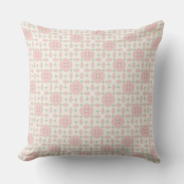 Pastel Pink Floral Pattern Kissen