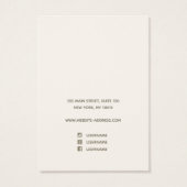 Pastel Pink Floral Script Schriftart Erring Juwele (Rückseite)