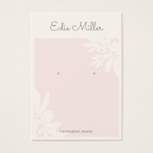 Pastel Pink Floral Script Schriftart Erring Juwele