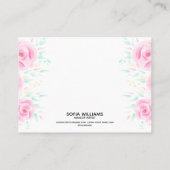 Pastel Pink Floral Vielen Dank, dass Sie Karten mä (Rückseite)