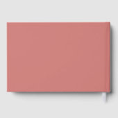 Pastel Pink Flowers Greenery 15th Birthday Book Gästebuch (Rückseite)