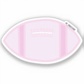 Pastel Pink Football Aufkleber (Vorderseite)