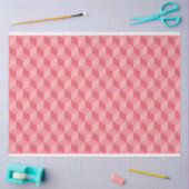 PASTEL PINK GEOMETRIC CUBE PATTERN SEIDENPAPIER (Basteln)