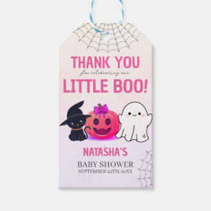 Pastel Pink Ghoul Halloween Babydusche Geschenkanhänger