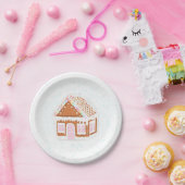 Pastel Pink Gingerbread Papiertafel Pappteller (Party)