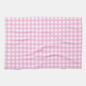 Pastel Pink Gingham Pattern Handtuch (Horizontal)