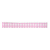Pastel Pink Gingham Pattern Satinband (Vorderseite)