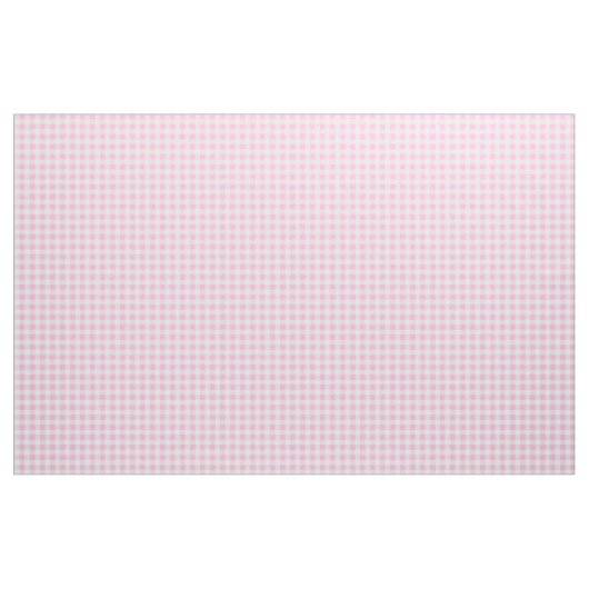Pastel Pink Gingham Pattern Stoff (Yard (91,4 cm))