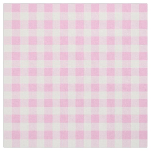 Pastel Pink Gingham Pattern Stoff (Muster)