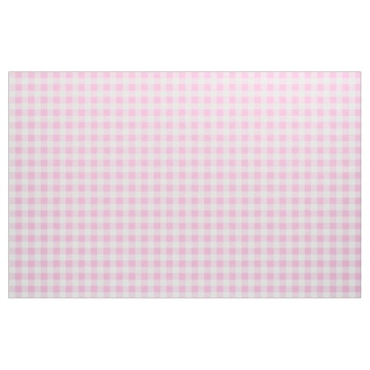 Pastel Pink Gingham Pattern Stoff (Fat Quarter (45,7 x 55,9 cm))