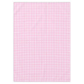Pastel Pink Gingham Pattern Tischdecke (Vorderseite)