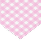 Pastel Pink Gingham Pattern Tischdecke (Schrägansicht)