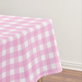 Pastel Pink Gingham Pattern Tischdecke (Beispiel)